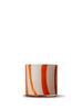 BYON Design Windlicht Calore Curve Orange/weiß