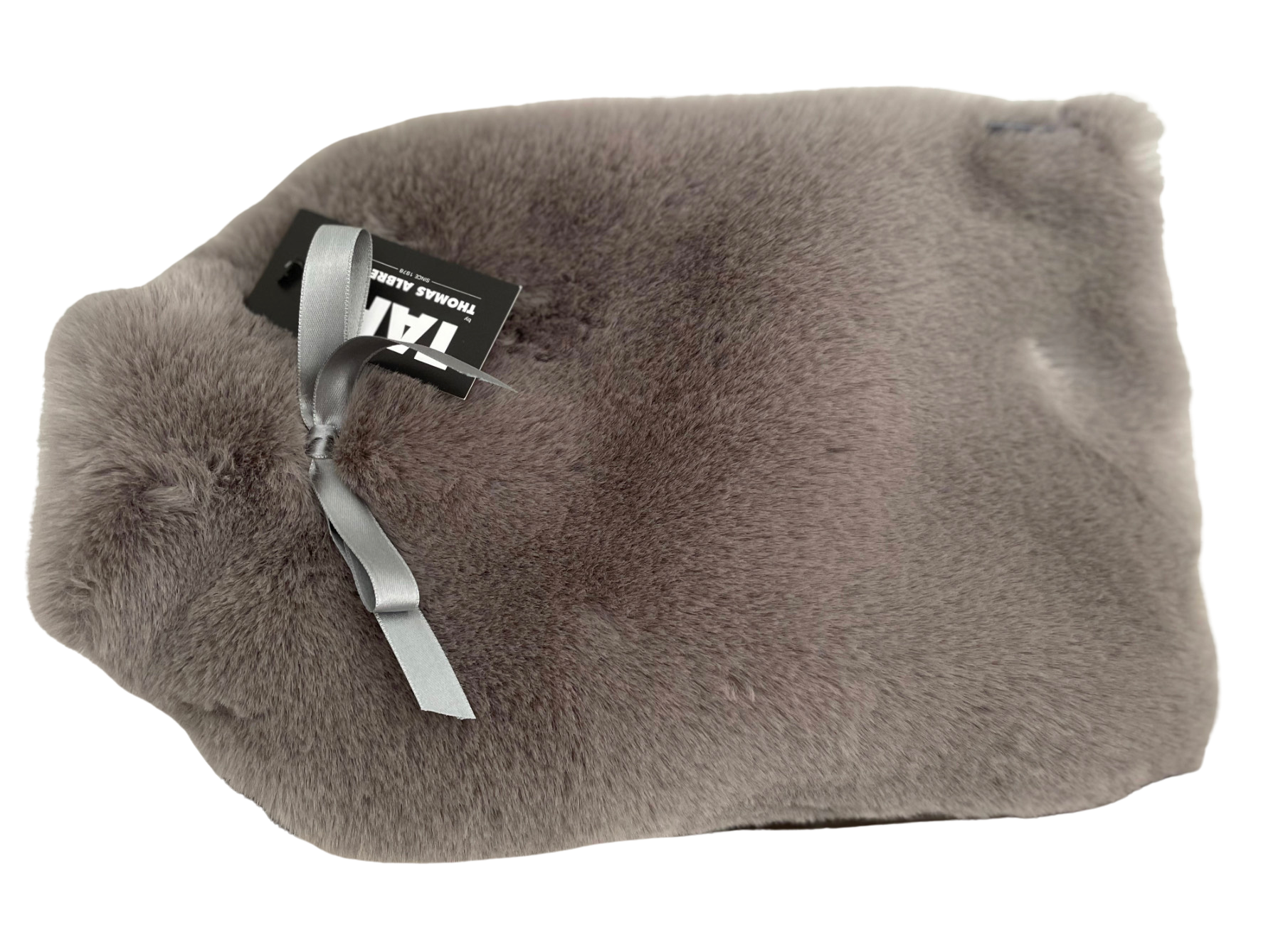 Luxuriöse kuschelweiche Webpelz Wärmflasche grau - BITANGELHOMES