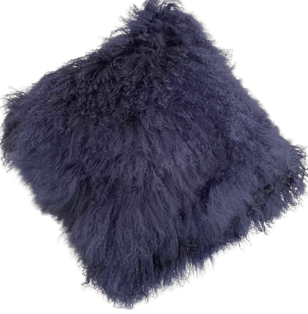 Edles Tibet Lamm Kissen aus Schurwoll-Walk 50x50cm