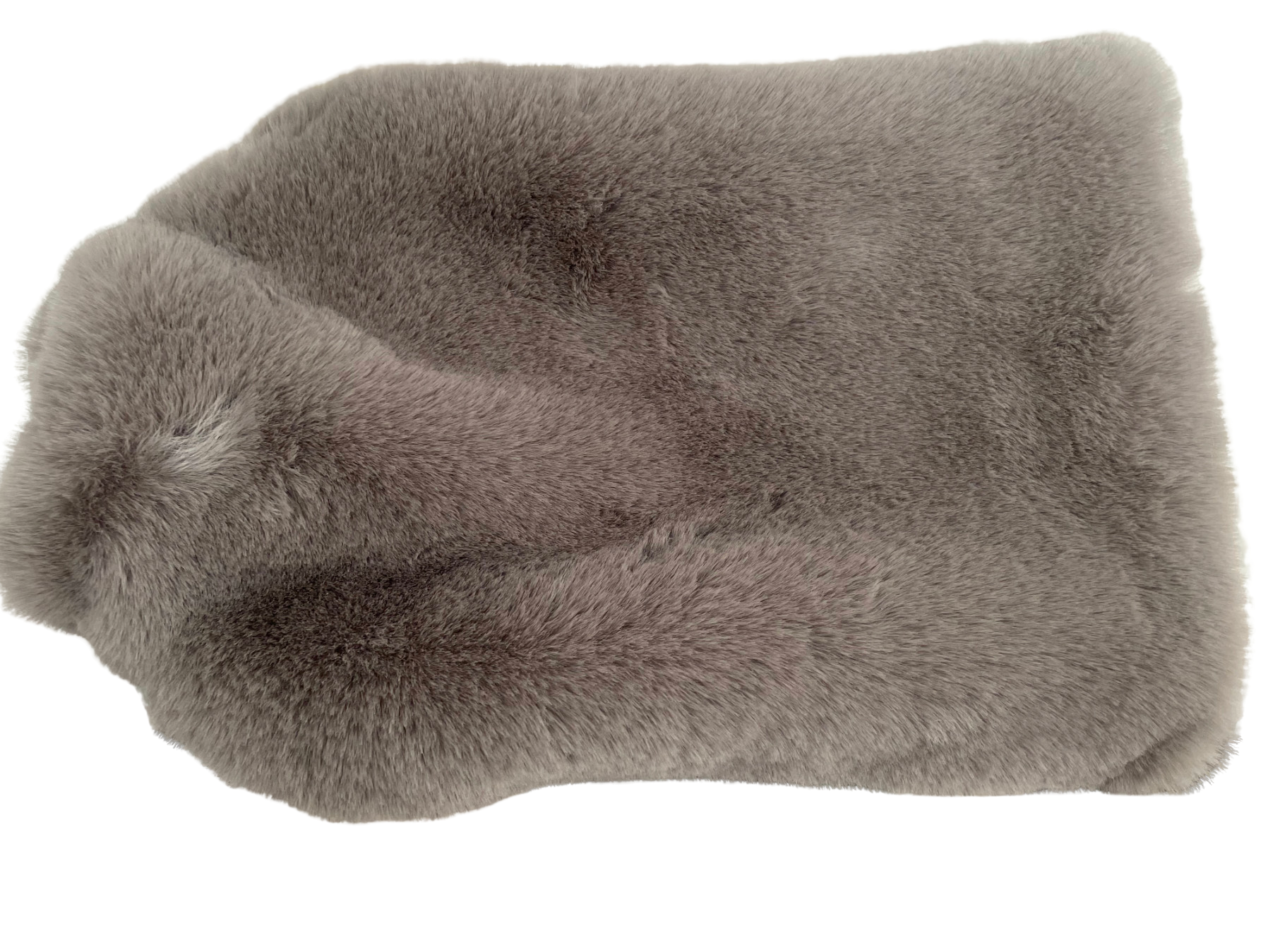 Luxuriöse kuschelweiche Webpelz Wärmflasche grau - BITANGELHOMES