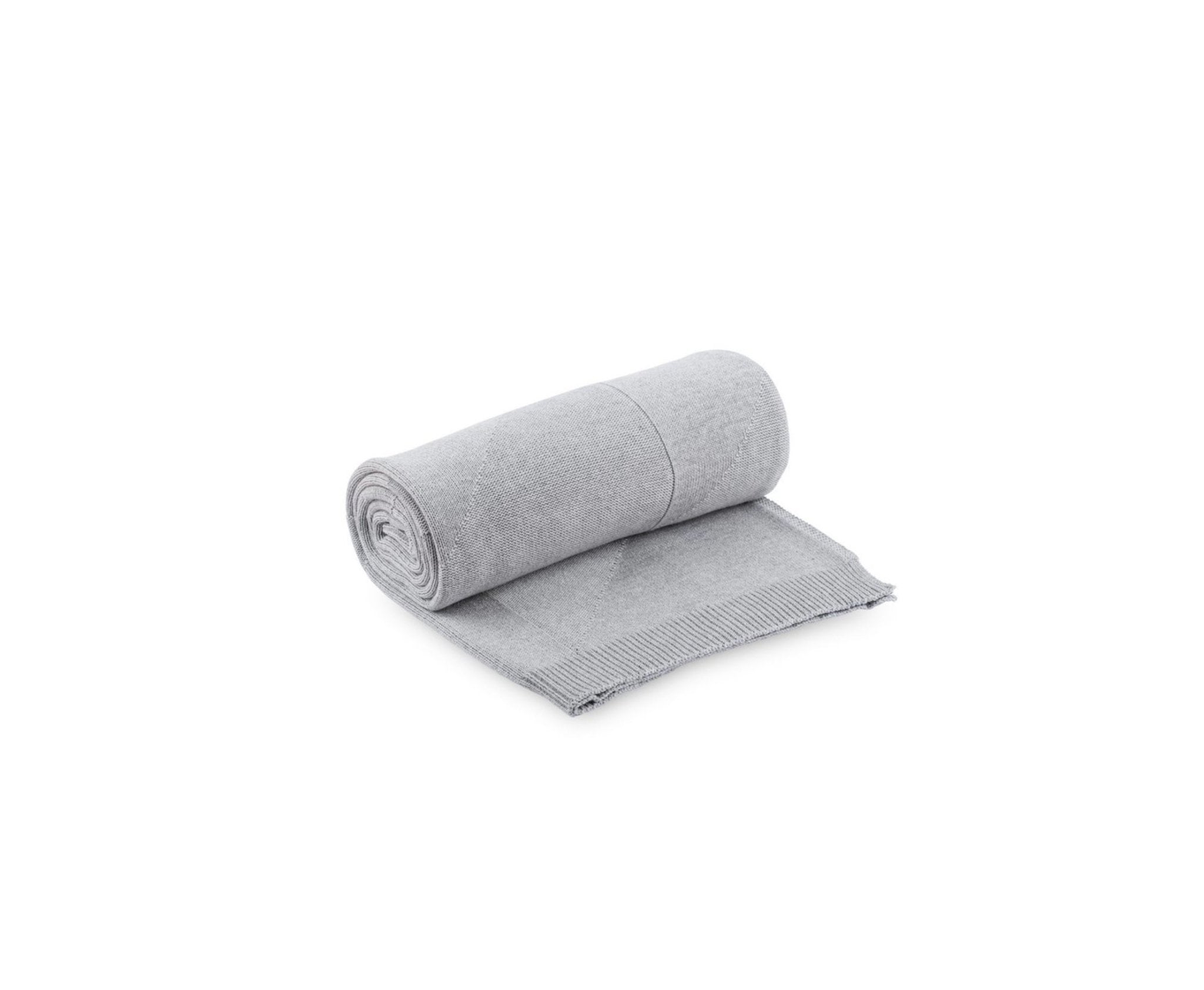 Agatha Porto edle handgestrickte Baumwolldecke wahlweise hellgrau uni oder dunkelgrau mit Schwalben 120x60 cm, ca. 900gr - Bitangel RENOVATE & FURNISH HOMES GmbH