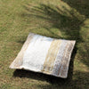 Amour Sud Marbella handgewebtes Kissen inklusive Füllung in mokka & weiß - 60 x 60 cm - Bitangel RENOVATE & FURNISH HOMES GmbH
