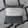Amour Sud Marbella handgewebtes Kissen inklusive Füllung in weiß & grau - 60 x 60 cm - Bitangel RENOVATE & FURNISH HOMES GmbH