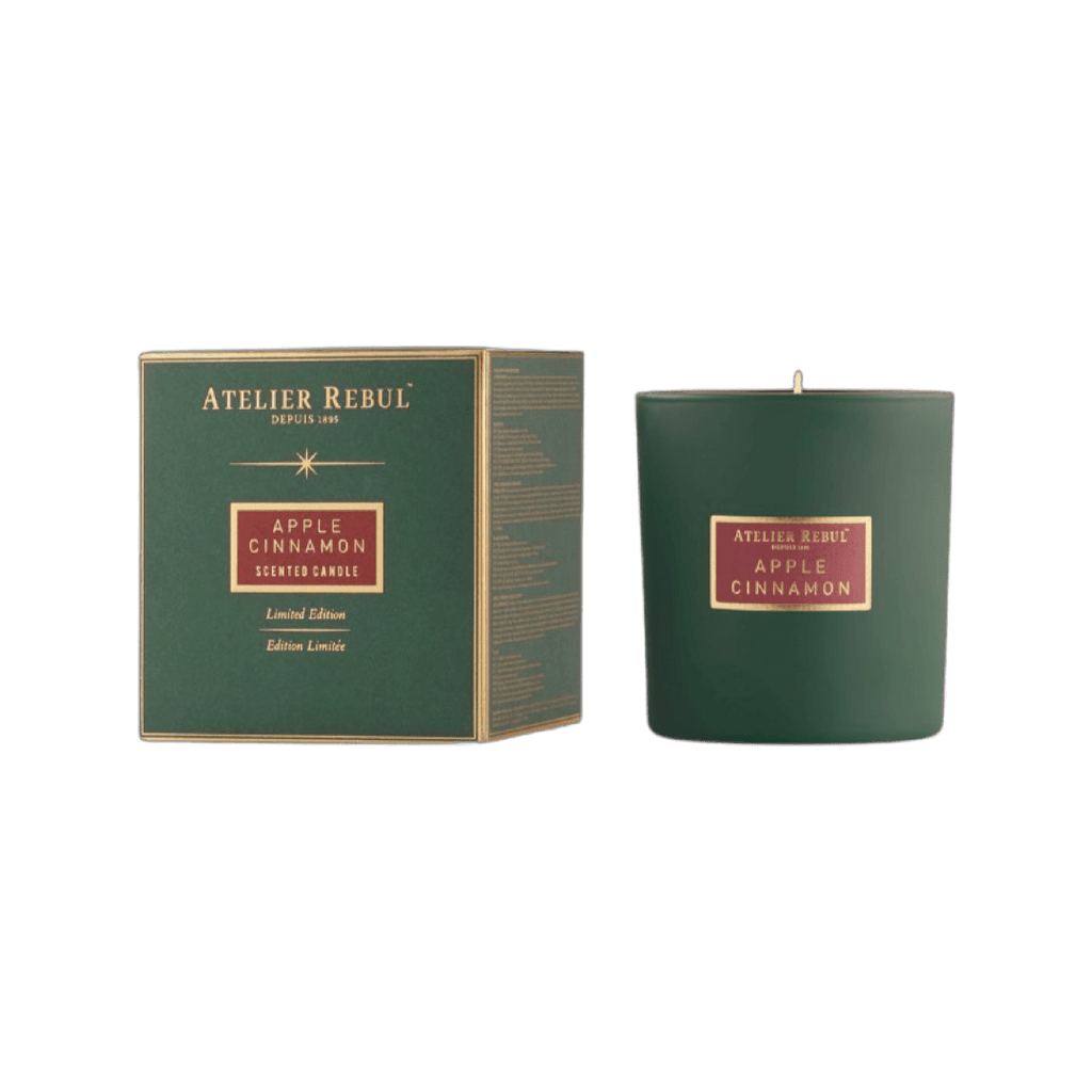 Atelier Rebul Limitierte Edition Geschenkbox Apfel & Zimt wahlweise Duftkerze 210gr Brenndauer ca. 45 Stunden oder Geschenkbox Reed Diffuser 120ml - Bitangel RENOVATE & FURNISH HOMES GmbH