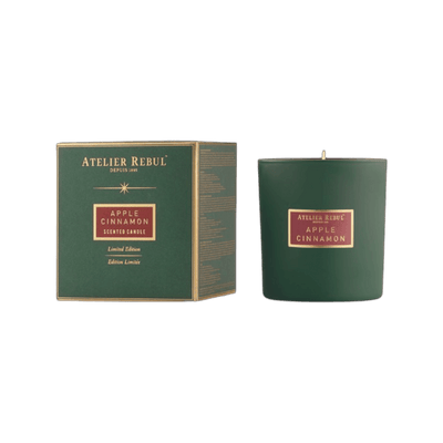 Atelier Rebul Limitierte Edition Geschenkbox Apfel & Zimt wahlweise Duftkerze 210gr Brenndauer ca. 45 Stunden oder Geschenkbox Reed Diffuser 120ml - Bitangel RENOVATE & FURNISH HOMES GmbH