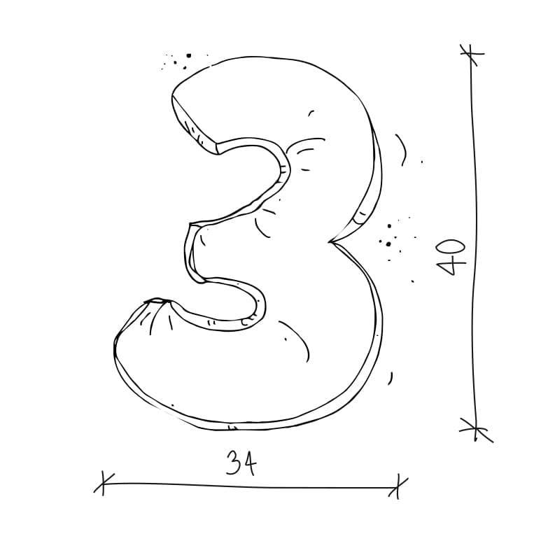 Bettys Home Samtkissen verschiedene Zahlen in grau, mit antiallergenen Fasern ca. 54x2x44x2cm - Bitangel RENOVATE & FURNISH HOMES GmbH