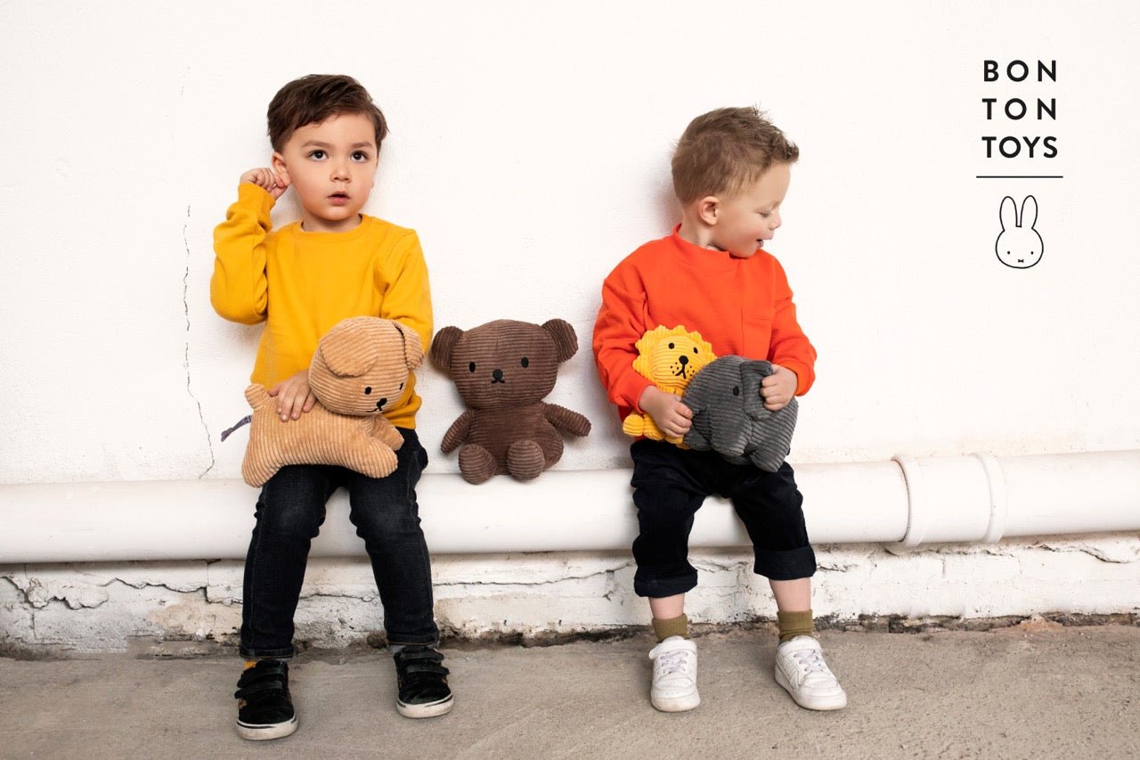 Bon Ton Toys Lion/Löwe Curduroy/Cord in Yellow/Gelb wahlweise klein ca. 17cm & groß 24cm - Bitangel RENOVATE & FURNISH HOMES GmbH