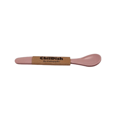 ChilDish Bio-Löffel-Set wahlweise in altrosa oder grau ca.15,7x2,5cm - aus nachwachsenden Rohstoffen/Zuckerrohrin 100% schadstoff-frei - Bitangel RENOVATE & FURNISH HOMES GmbH