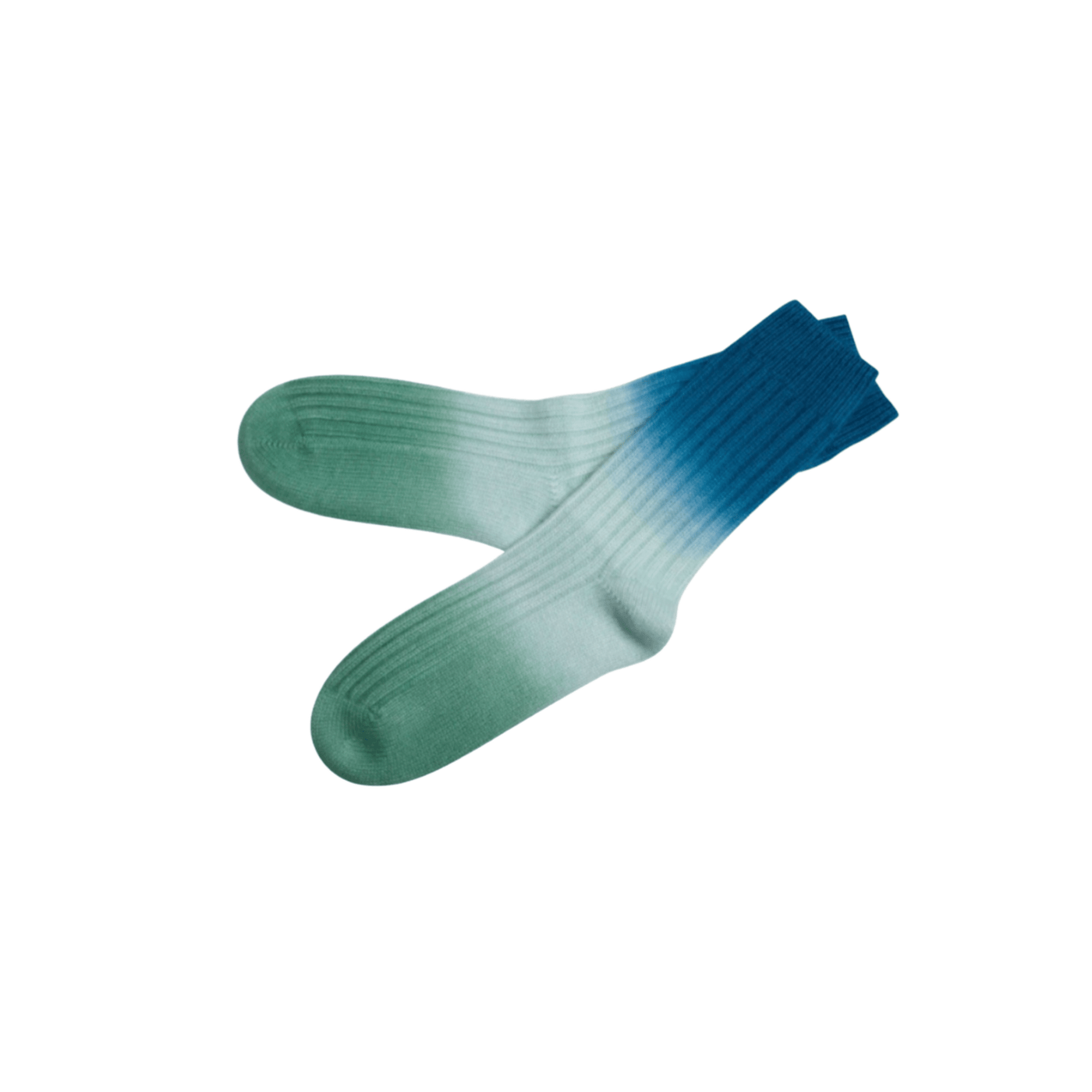 Cute Stuff reine Kaschmir Socken mit Farbverlauf in Happy Spruce Größe 35-38 & 39-42 - Bitangel RENOVATE & FURNISH HOMES GmbH