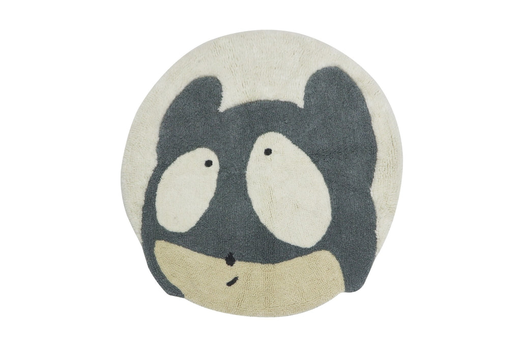 Edgar Plans X Lorena Canals Kinder Teppich Astromouse ca. D100cm OEKO-TEX STANDARD 100 - Bitangel RENOVATE & FURNISH HOMES GmbH