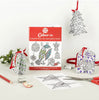 Eggnogg England Christbaum-Anhänger zum ausmalen in 3D Christmas/Weihnachten mit 24 Seiten, A6-Größe ca. 147mmx105mm - Bitangel RENOVATE & FURNISH HOMES GmbH