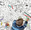 Eggnogg England Malbuch in Poster Format Puzzletime ca. 1270mmx950mm strapazierfähigem, FSC-zertifiziertem Papier - Bitangel RENOVATE & FURNISH HOMES GmbH