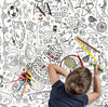 Eggnogg England Malbuch in Poster Format wahlweise Einhörner u. Feenprinzen, Strand, Tee Time ca. 1270mmx950mm strapazierfähigem, FSC-zertifiziertem Papier - Bitangel RENOVATE & FURNISH HOMES GmbH