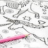 Eggnogg England Malbuch in Poster Format wahlweise Einhörner u. Feenprinzen, Strand, Tee Time ca. 1270mmx950mm strapazierfähigem, FSC-zertifiziertem Papier - Bitangel RENOVATE & FURNISH HOMES GmbH