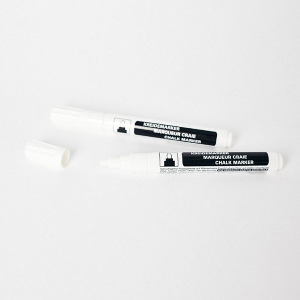 Ferflex Weißer Kreidemarker Set 2 Stück - Bitangel RENOVATE & FURNISH HOMES GmbH