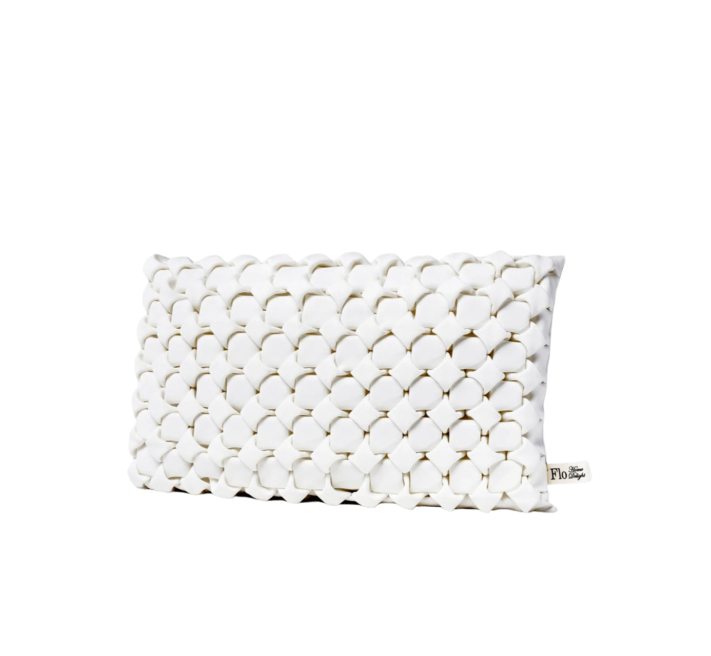 Flo Home Delight Neosmock-Kissen in Weiß/Rose’ aus Neopren, wahlweise in ca. 40x40x5cm oder 30x50x5cm - Bitangel RENOVATE & FURNISH HOMES GmbH