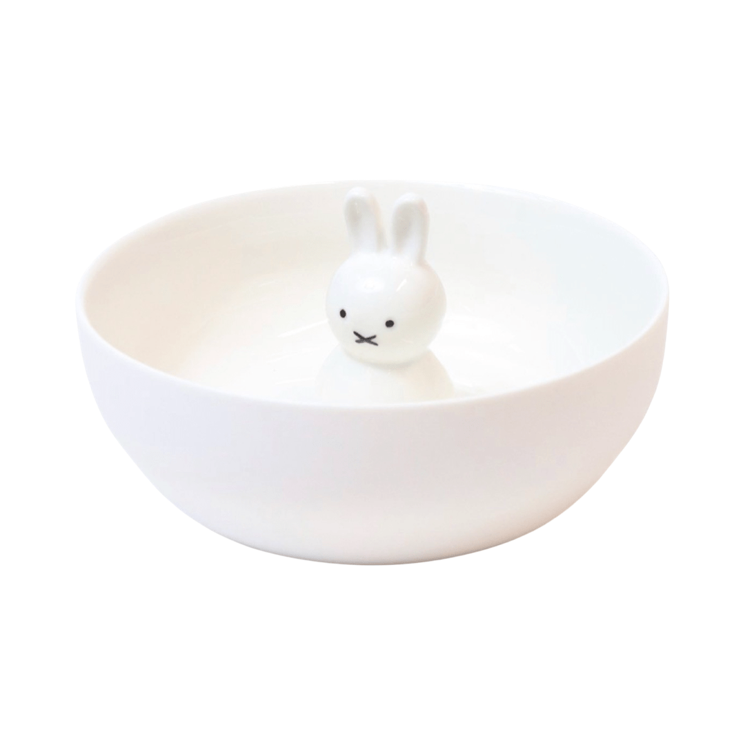 Hollandische Waren Miffy Schale Porzellan in weiß ca. 19,5x19,5x9cm - Bitangel RENOVATE & FURNISH HOMES GmbH
