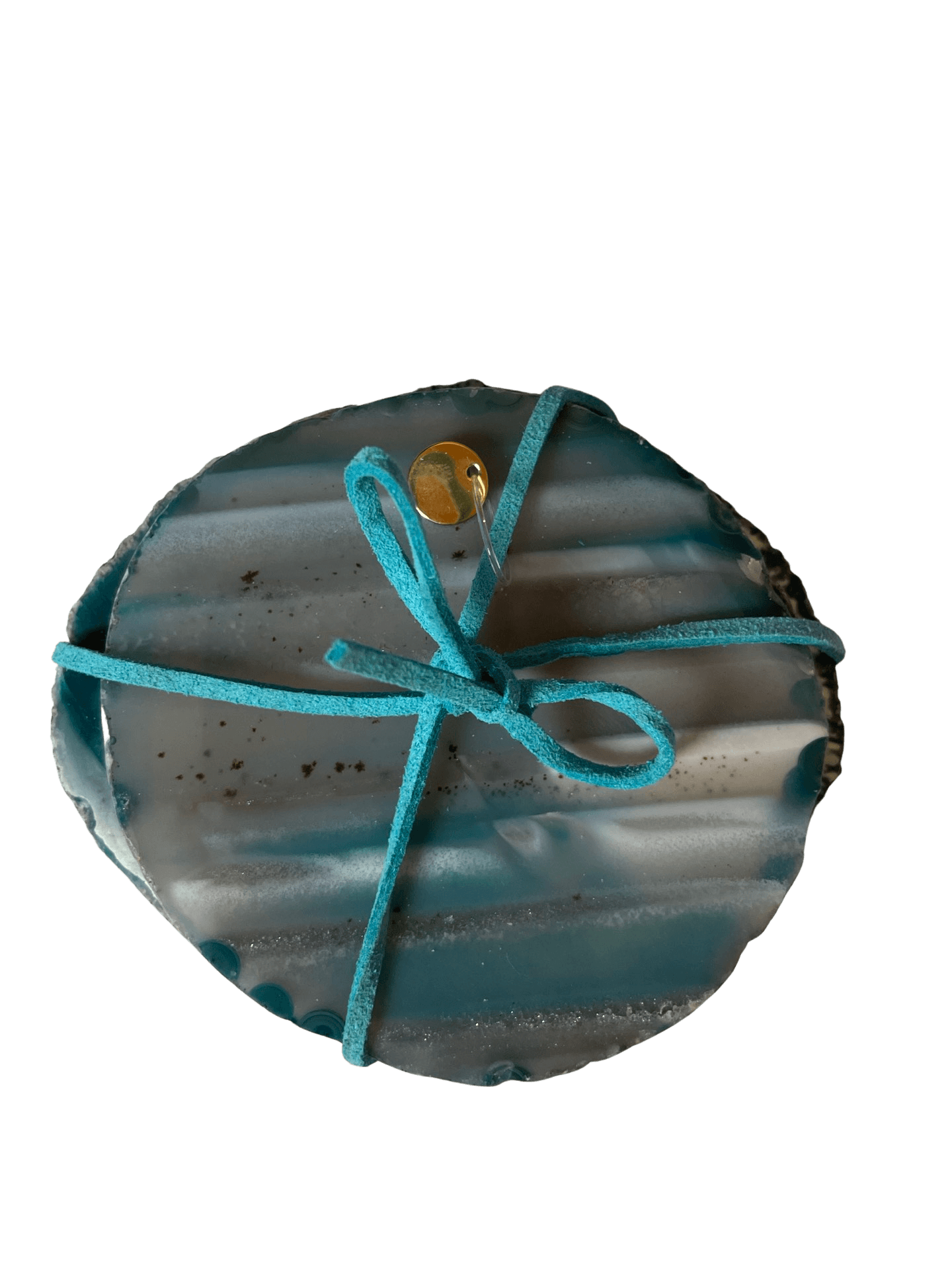 Home Jewels Untersetzer aus Achat je 4 Stück im Set, wahlweise in Brauntönen oder eingefärbt in Blau/Grün/Pink/Lila/Türkis, Durchmesser liegt zwischen ca. 8 & 11 cm - Bitangel RENOVATE & FURNISH HOMES GmbH