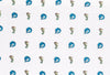 Jellycat London Sea Tails Muslins-Tücher 2 Stück im Geschenkset Baumwolle 70x70cm - Bitangel RENOVATE & FURNISH HOMES GmbH