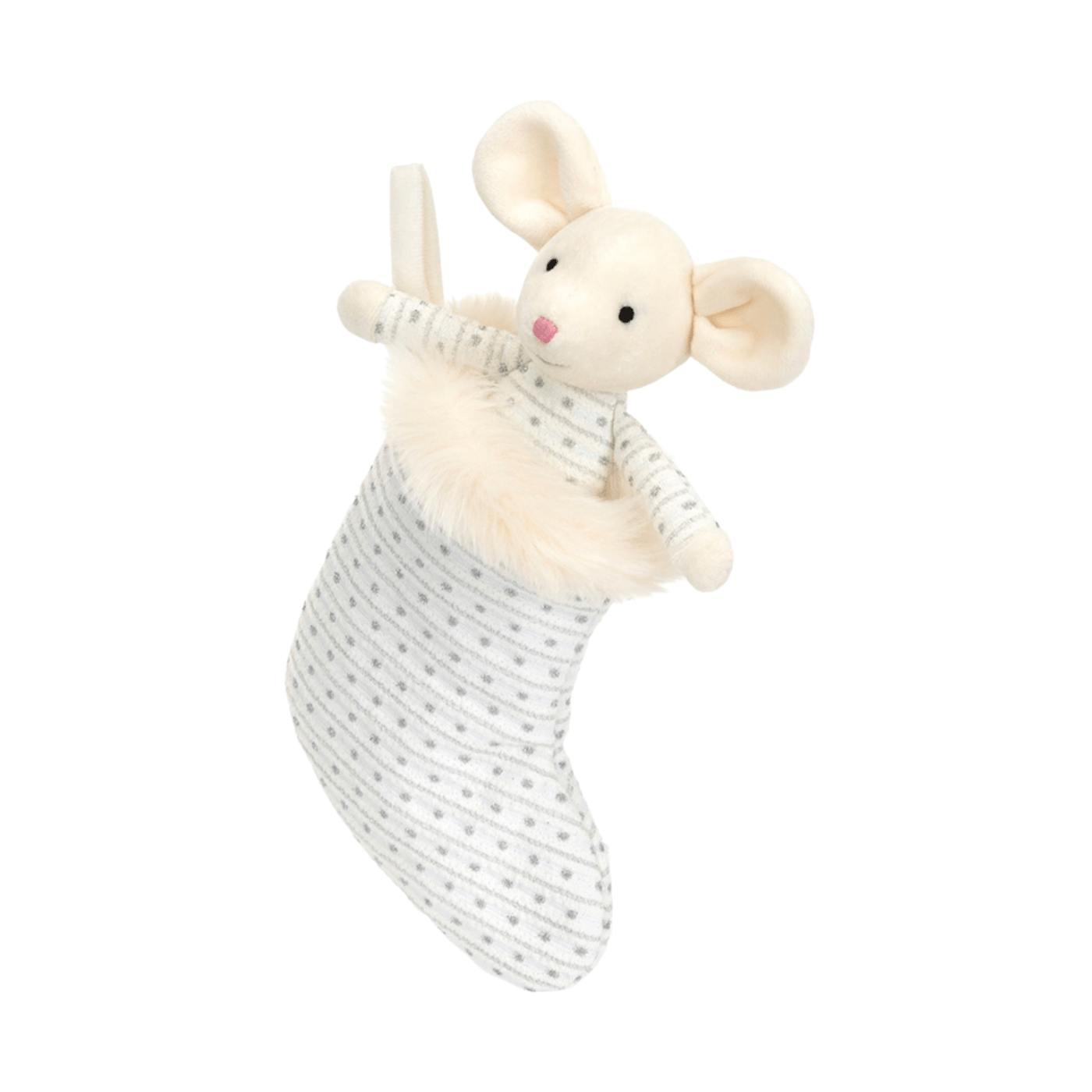 Jellycat London Shimmer Stocking Mouse/Maus ca. H20xW9cm & Jolly Santa/Weihnachtsmann ca. H42xW30cm🎄🎁 - Bitangel RENOVATE & FURNISH HOMES GmbH