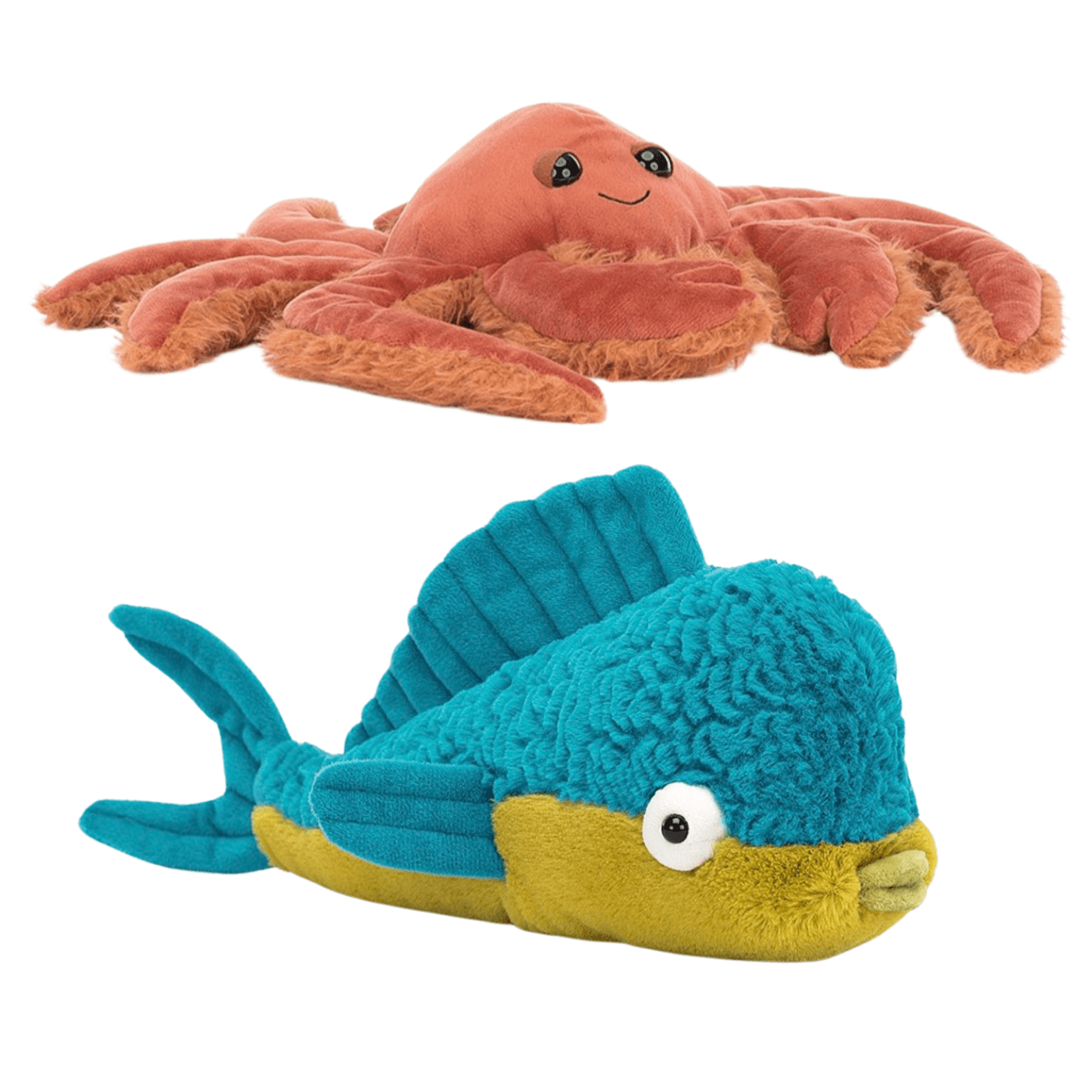 Jellycat London Spindleshanks Krabbe & Delano Dorado Fisch