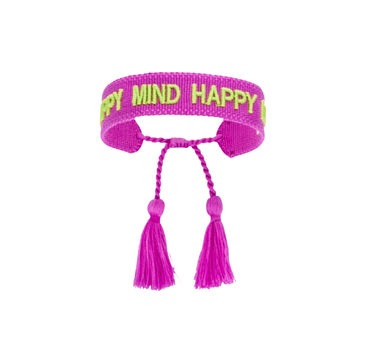 Josemma feinstes gewebtes Baumwoll-Armband wahlweise ,,HAPPY MIND HAPPY LIFE‘‘ oder ‚,NEVER LOSE YOUR SPARKLE’‘ 15,5-23,5cm Umfang 1,9cm Breite. - Bitangel RENOVATE & FURNISH HOMES GmbH