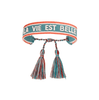 Josemma feinstes gewebtes Baumwoll-Armband wahlweise ,,LA VIE EST BELLE‘‘ oder ‚,SAY YES TO NEW ADVENTURS’‘ 15,5-23,5cm Umfang 1,9cm Breite. - Bitangel RENOVATE & FURNISH HOMES GmbH