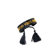 Josemma feinstes gewebtes Baumwoll-Armband wahlweise ,,MOIN‘‘ oder ‚,GOOD VIBES ONLY’‘ 15,5-23,5cm Umfang 1,9cm Breite. - Bitangel RENOVATE & FURNISH HOMES GmbH