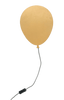 KidsDepot Barbo LED Wandleuchte in Goldfarben mit gestricktem Kabel wahlweise als Mond ca. L30xB2,50H35cm, Stern ca. L36xB2,50xH35cm oder Ballon ca. L27xB2,50xH35 cm - Bitangel RENOVATE & FURNISH HOMES GmbH
