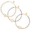 Leaf Jewelery Armbänder 18K gelbgold vergoldet mit Zirkonia, wahlweise Stern, Kleeblatt, Herz - Bitangel RENOVATE & FURNISH HOMES GmbH