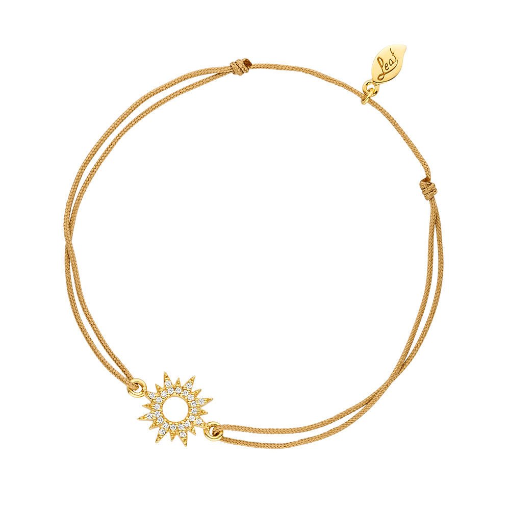 Leaf Jewelery Armbänder 18K gelbgold vergoldet mit Zirkonia, wahlweise Stern, Kleeblatt, Herz - Bitangel RENOVATE & FURNISH HOMES GmbH