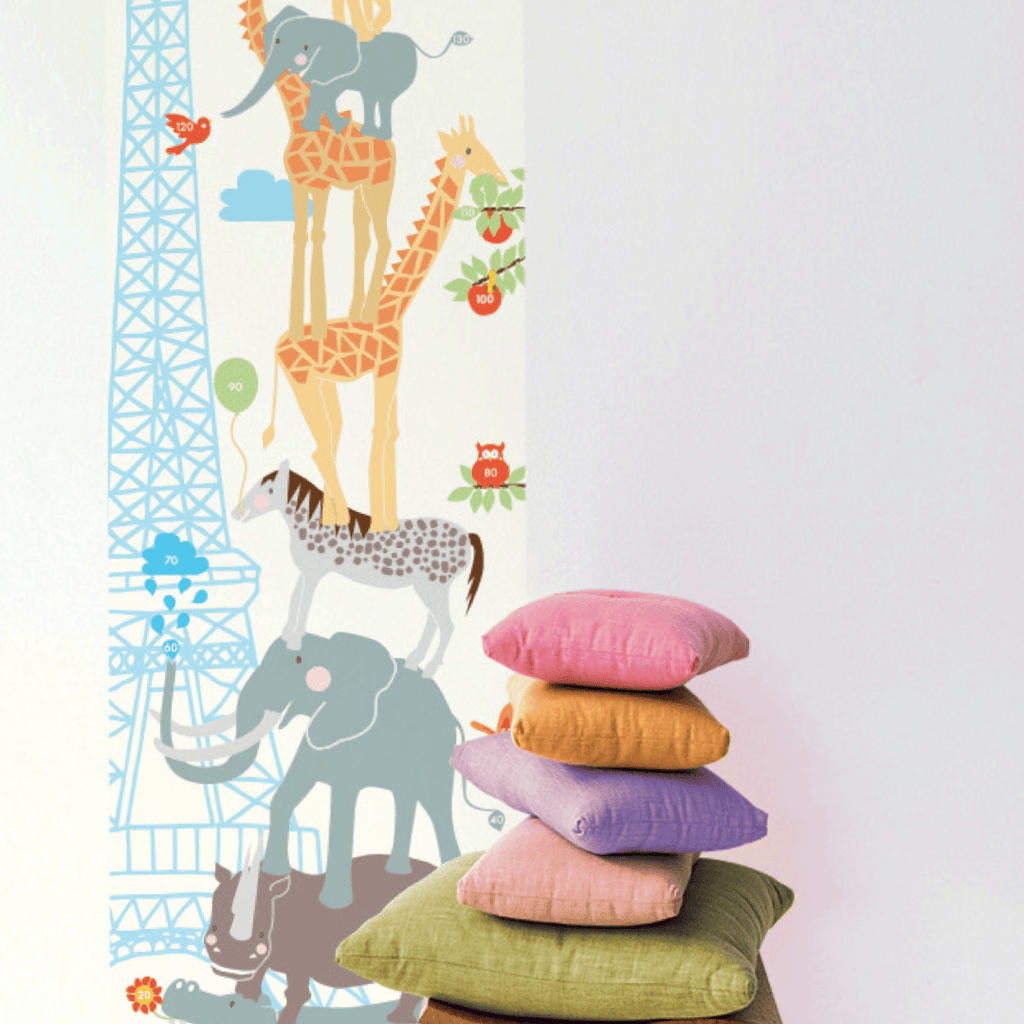 Leconte-Heritage Einzelne-Flies-Tapete Eifelturm zum messen für Kinder ca. 48x190cm - Bitangel RENOVATE & FURNISH HOMES GmbH
