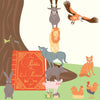 Leconte-Heritage Einzelne-Fließen-Tapete Die Fabeltiere von La Fontaine ca. 48x190cm - Bitangel RENOVATE & FURNISH HOMES GmbH