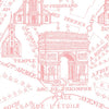 Leconte-Heritage Einzelne-Vlies-Tapete der einzigartige Plan von Paris in Rosa ca. 48x250cm - Bitangel RENOVATE & FURNISH HOMES GmbH