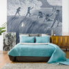 Leconte-Heritage Einzelne-Vlies-Tapete die große Welle für Surfer blau ca. 48x250cm - Bitangel RENOVATE & FURNISH HOMES GmbH
