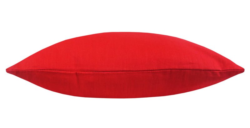 Leinen-Kissen wahlweise in kobaltblau, gelb, rot inkl. Füllung ca. L50xB50xH15cm inkl. Füllung - Bitangel RENOVATE & FURNISH HOMES GmbH