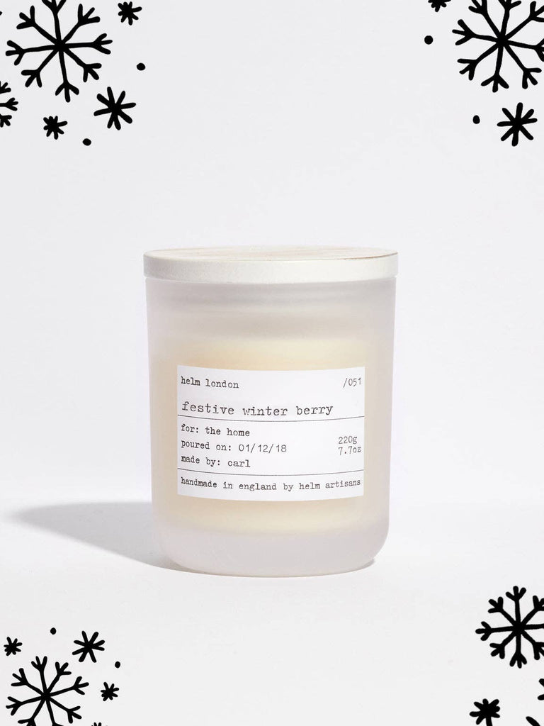 Luxuriöse Duftkerze Festive Winter Berry - Limited Edition 220gr - Bitangel RENOVATE & FURNISH HOMES GmbH