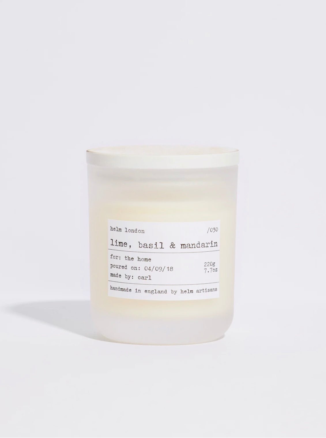 Luxuriöse Duftkerze Limette, Basilikum und Mandarine 220gr - Bitangel RENOVATE & FURNISH HOMES GmbH