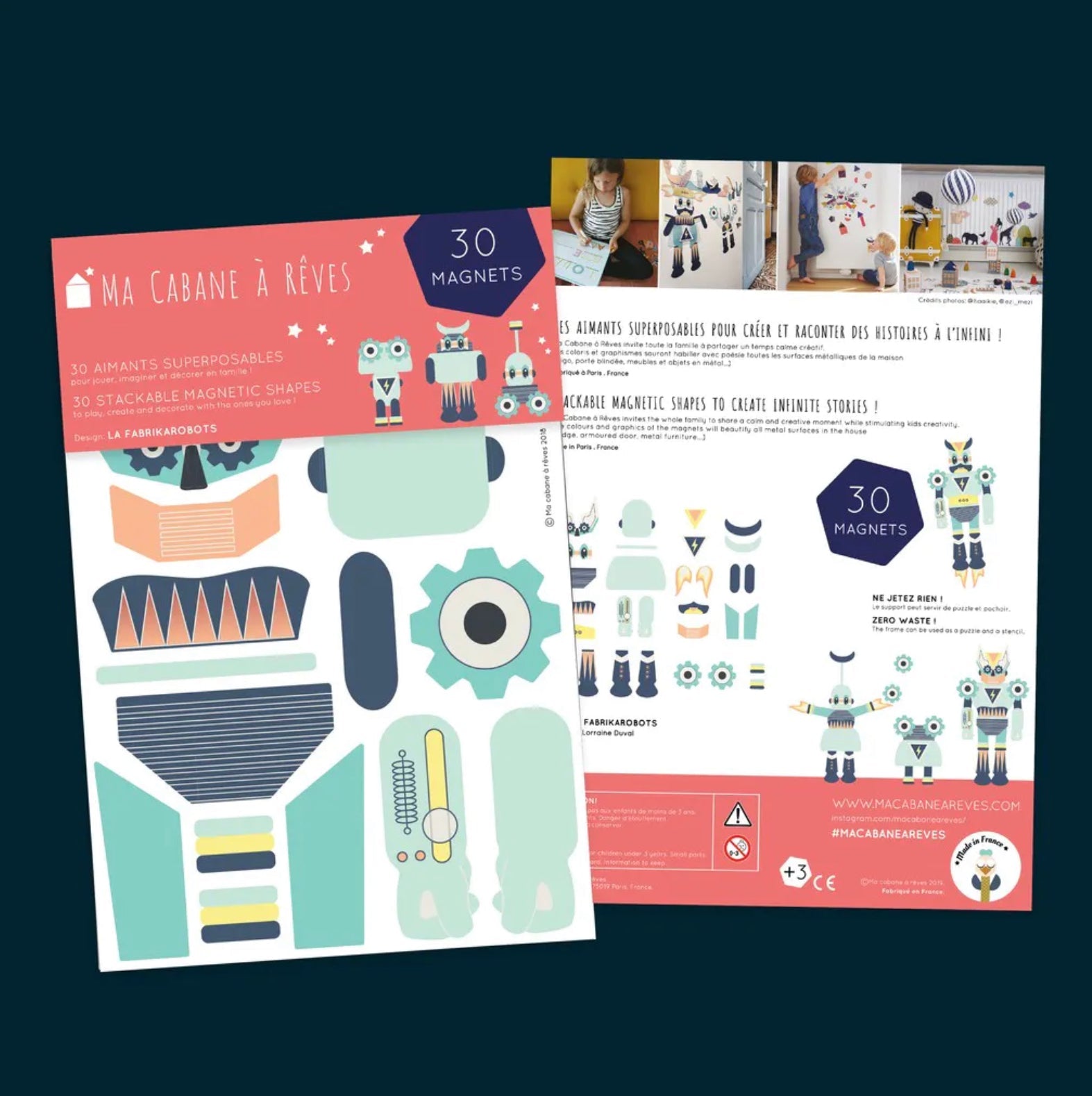 Ma Cabane à Rêves 20 Magnete La Fabrikarobots Roboter - Bitangel RENOVATE & FURNISH HOMES GmbH