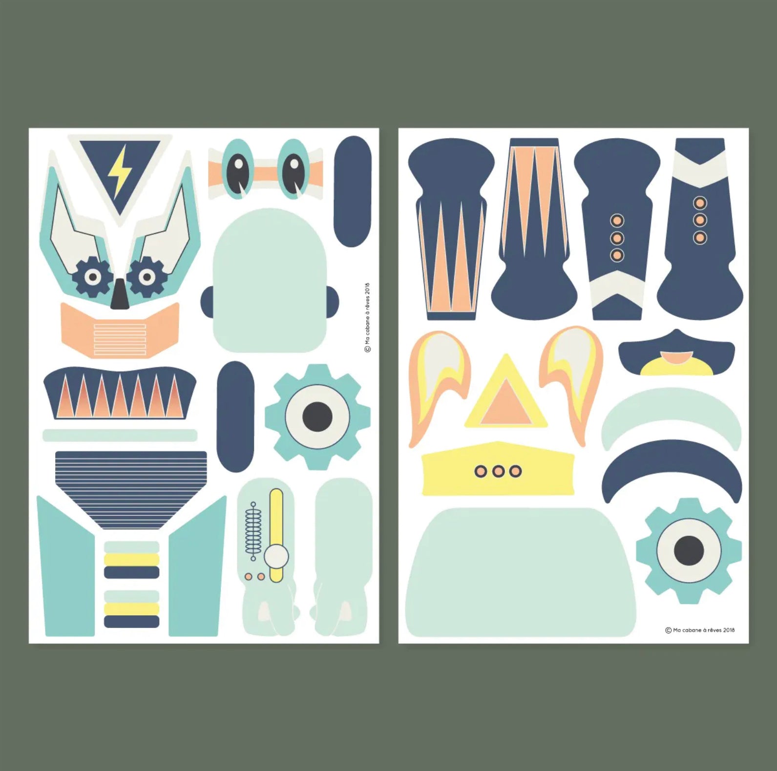 Ma Cabane à Rêves 20 Magnete La Fabrikarobots Roboter - Bitangel RENOVATE & FURNISH HOMES GmbH