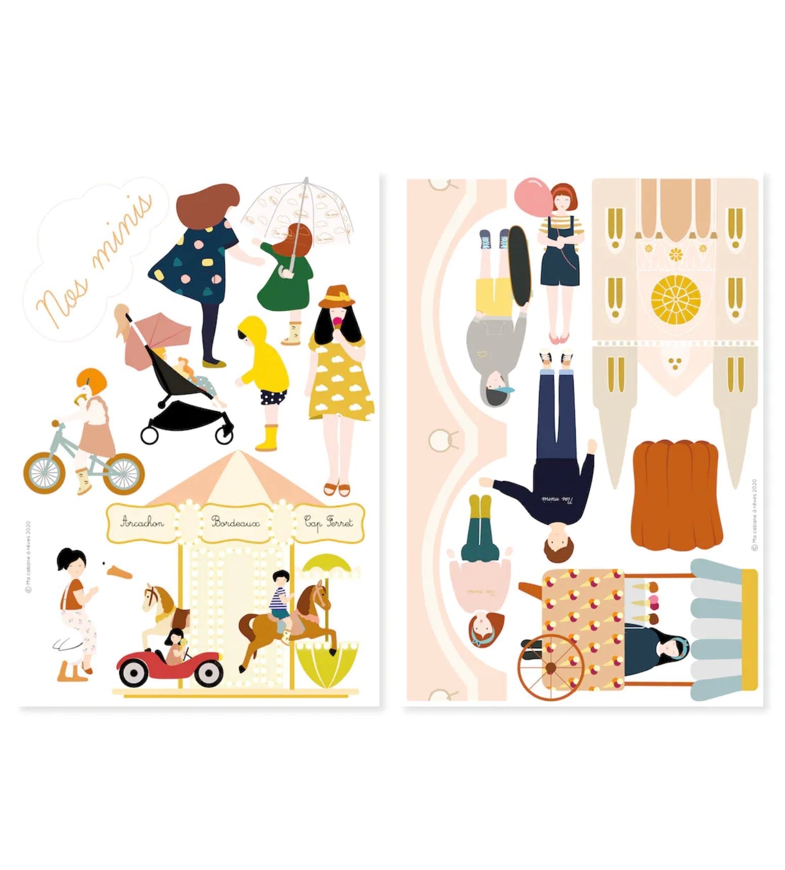 Ma Cabane à Rêves 26 Magnete - Bordeaux - Frankreich - Pädagogisches Magnetspiel - Bitangel RENOVATE & FURNISH HOMES GmbH