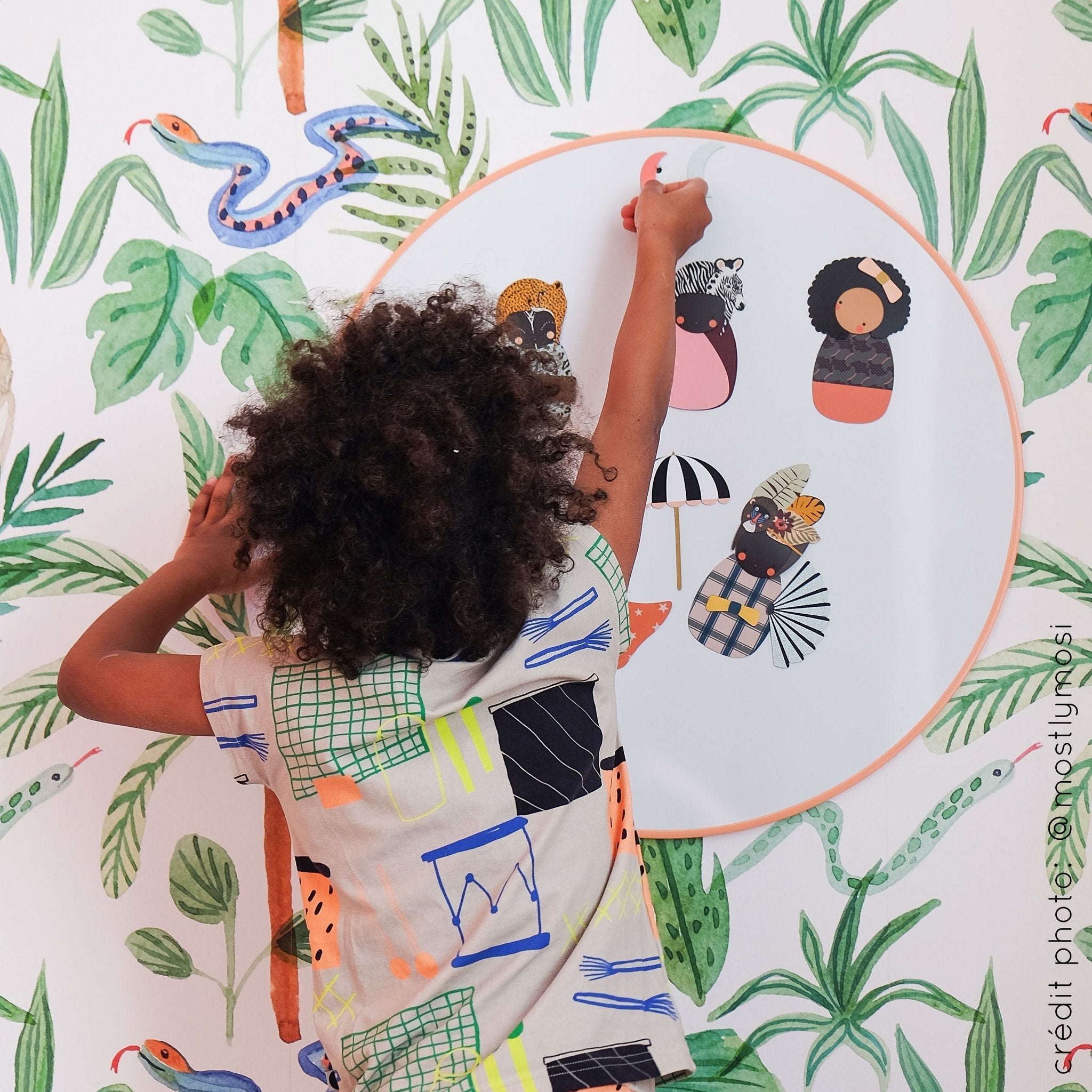 Ma Cabane à Rêves 32 Magnete La Fabrikapoupées Puppen, Afrika mit Tierkopfschmuck - Bitangel RENOVATE & FURNISH HOMES GmbH