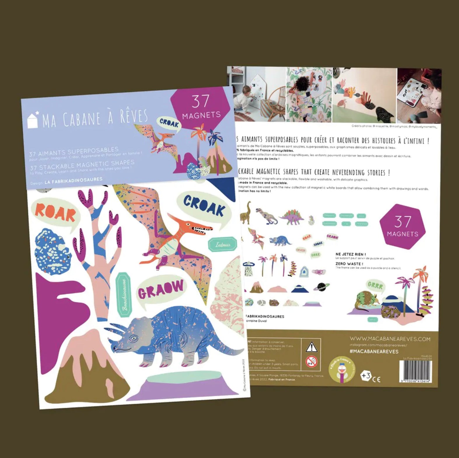 Ma Cabane à Rêves 37 Magnete La Fabrikadinosaures Dinosaurier - Bitangel RENOVATE & FURNISH HOMES GmbH
