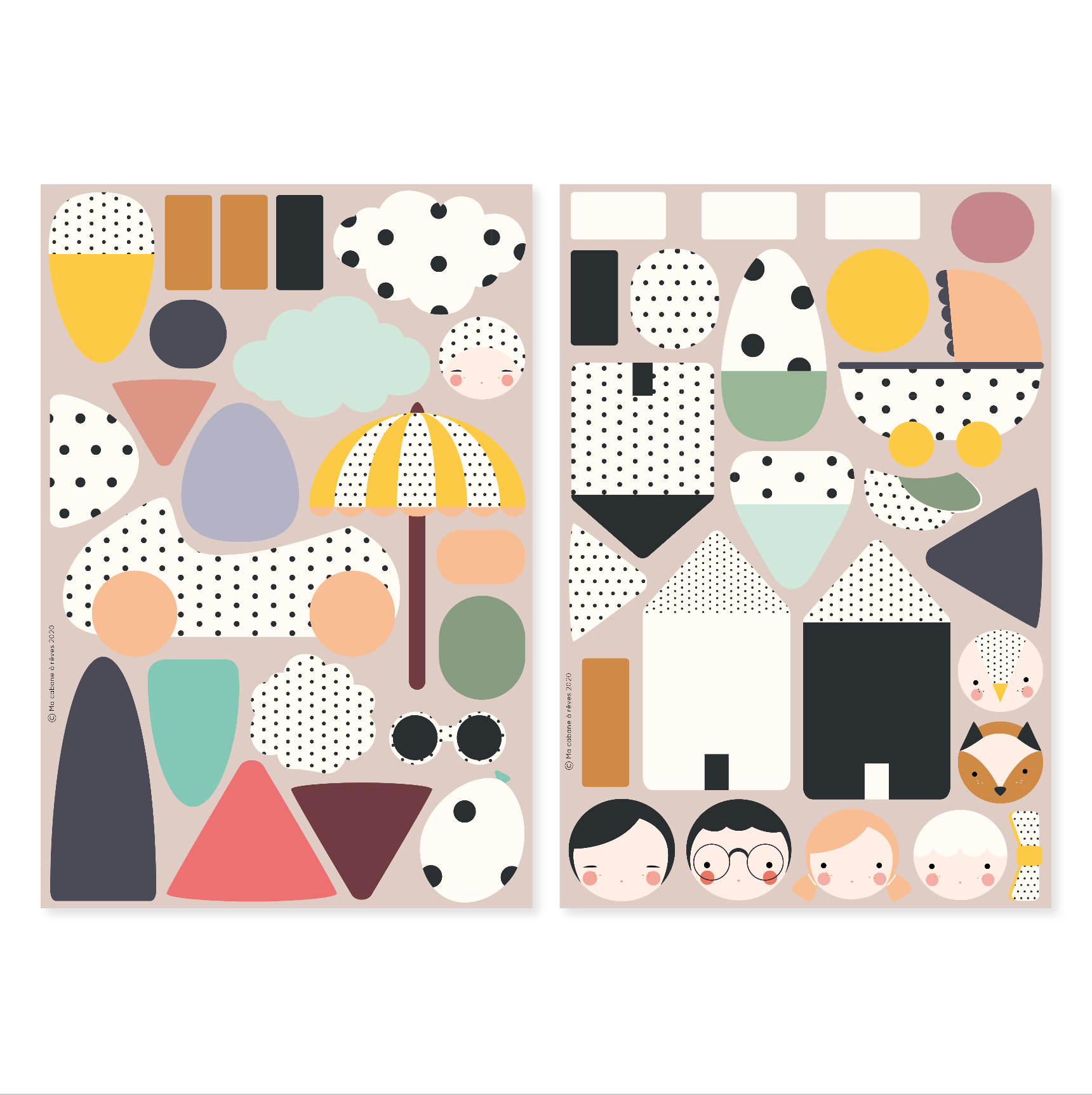 Ma Cabane à Rêves 46 Magnete La Fabrikapois Familien-Magnetset - Bitangel RENOVATE & FURNISH HOMES GmbH