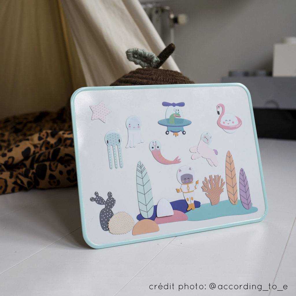 Ma Cabane à Rêves Magnettafel in verschiedenen Farben: koralle, mint, schwarz, Anis, lilla 30x40 cm - Bitangel RENOVATE & FURNISH HOMES GmbH