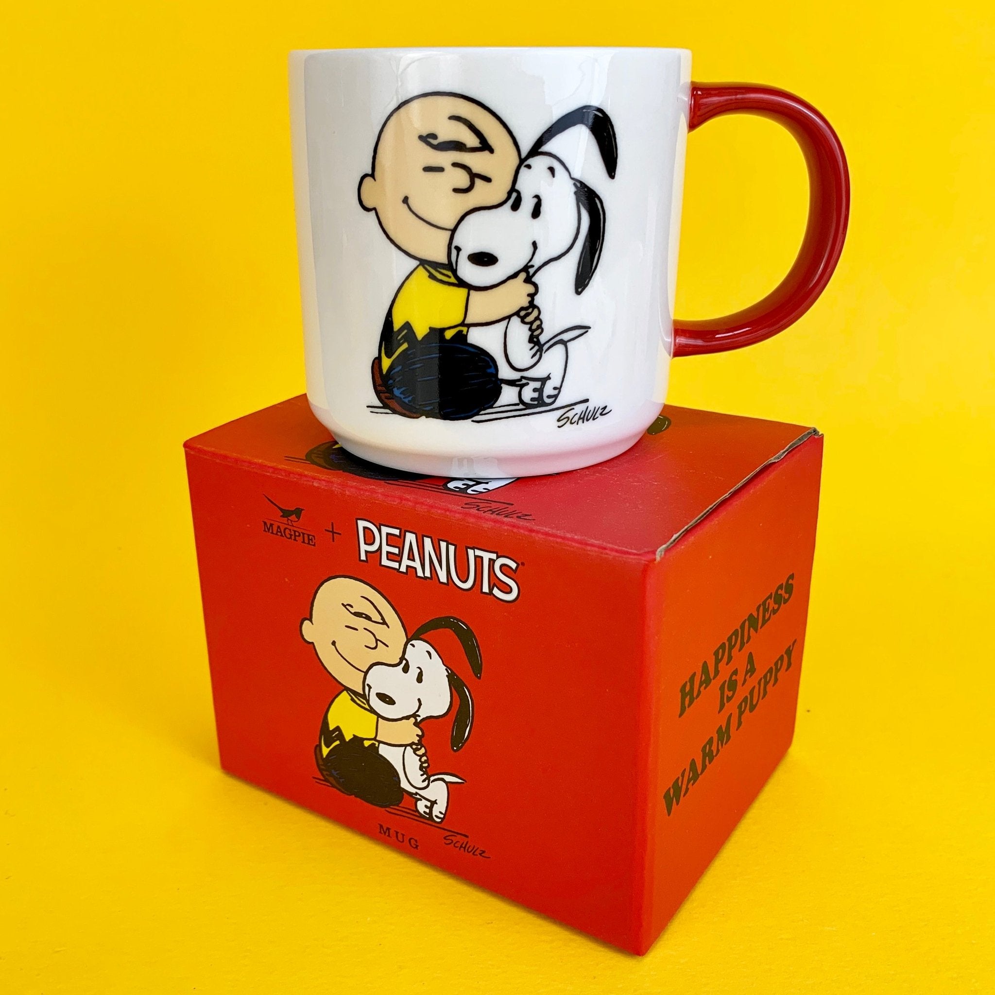 Magpie x Peanuts Happiness is a Warm Puppy Snoopy Tasse in Geschenkverpackung ca. 330ml - Bitangel RENOVATE & FURNISH HOMES GmbH