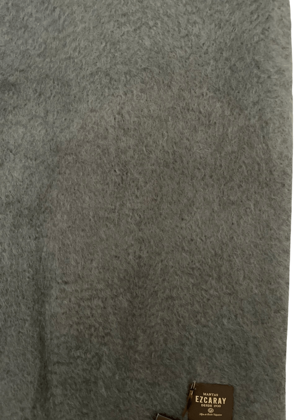 Mantas Ezcaray Spanien Premium Mohair-Wolldecke & Bettüberwurf in Rauchgrau ca. 220x240 cm, ca. 480gr/m2 - Bitangel RENOVATE & FURNISH HOMES GmbH