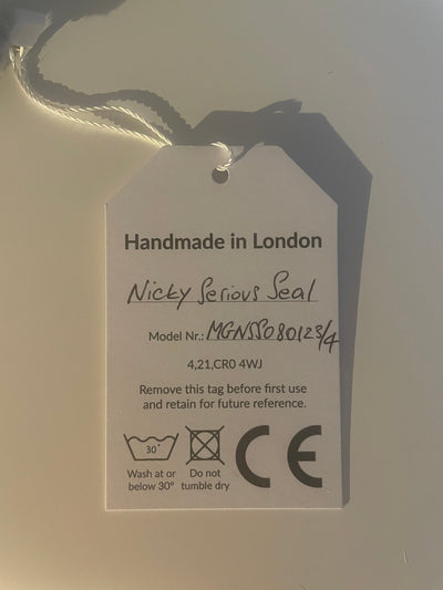 Maua Gang London Nicky Serious Seal in Grau H32x12cm & Johnny Alligator in Türkis ca. H8,5xB40cm - Bitangel RENOVATE & FURNISH HOMES GmbH