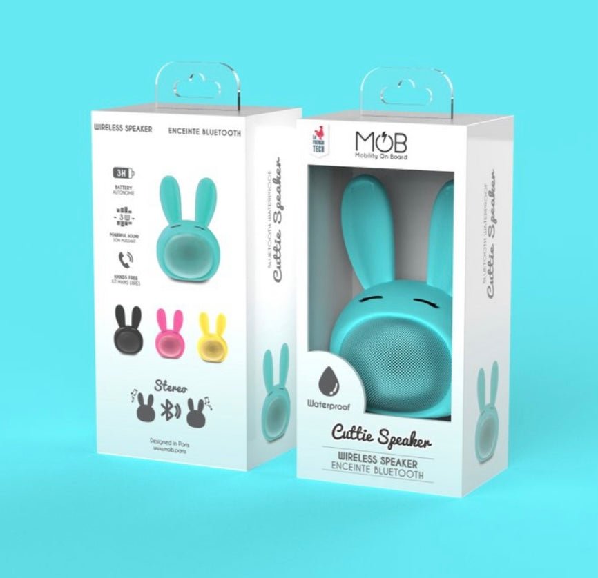 Mobility on board Cutie Hasen Lautsprecher Bluetooth & Freisprecheinrichtung, in verschiedenen Farben - Bitangel RENOVATE & FURNISH HOMES GmbH