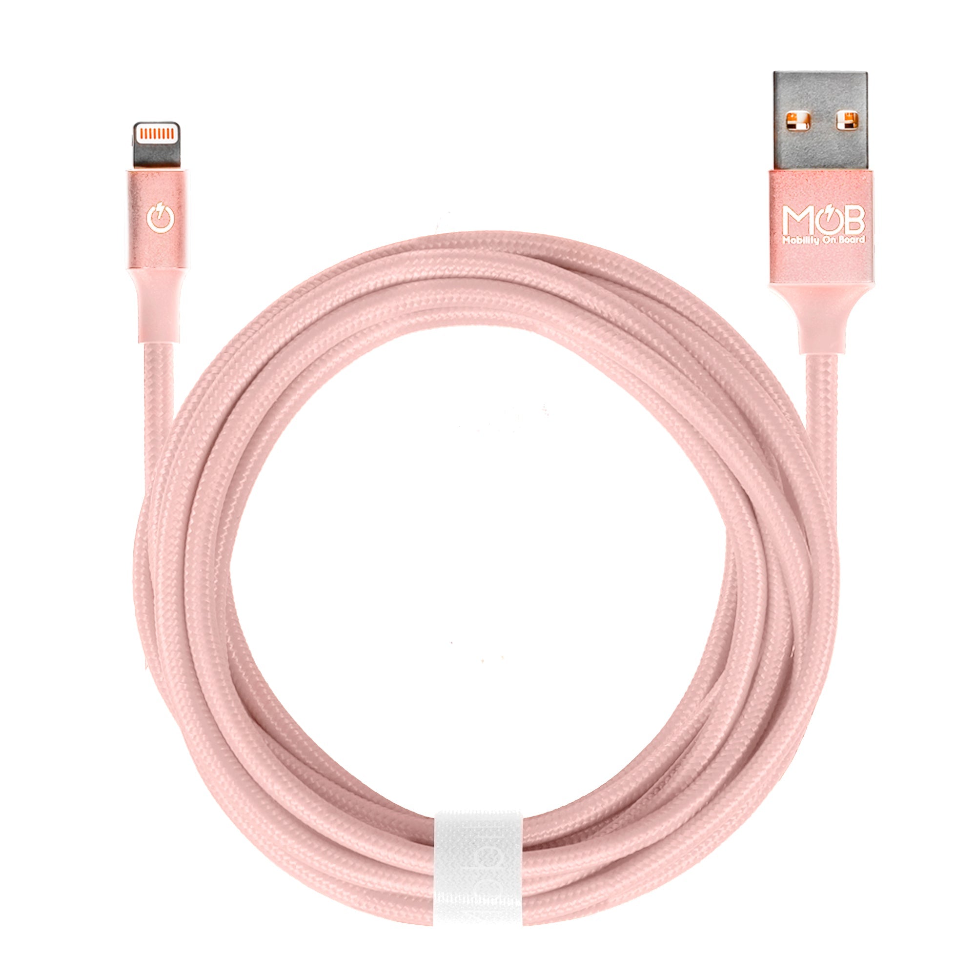 Mobility on board Lightning MFI-Ladekabel in blitzrosa/gold 2m - Bitangel RENOVATE & FURNISH HOMES GmbH